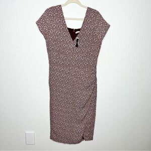Abercrombie & Fitch Maroon Floral Dress